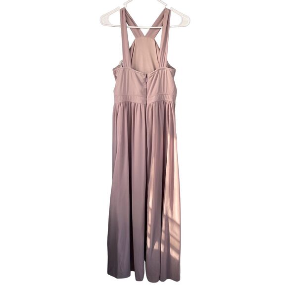 T4 Lulus Air of Romance Taupe Maxi Dress Size Medium - Picture 3 of 8